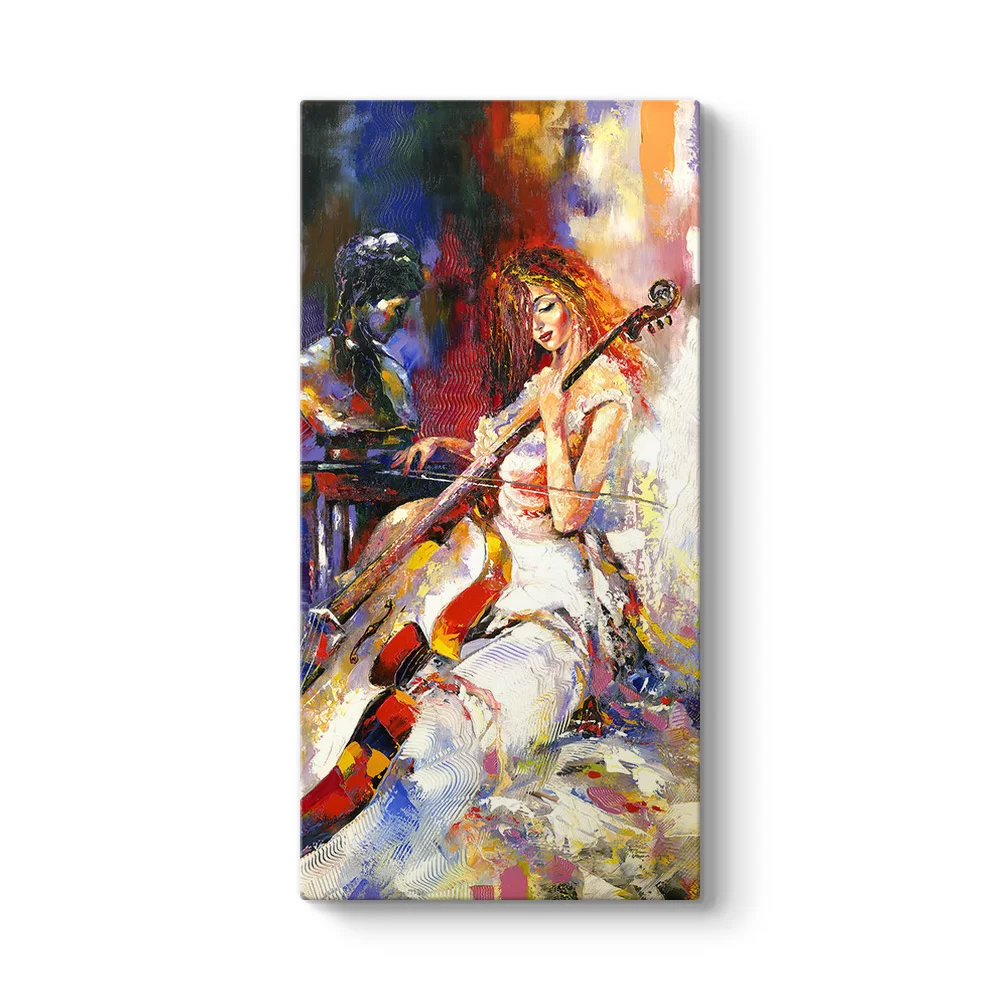 Girl Playing Violin I Tablo - Model 7